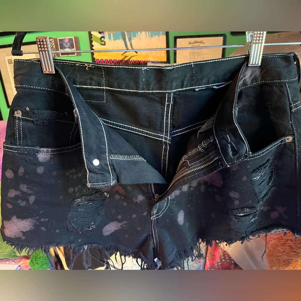 Upcycled High Waisted Shorts - Picture 7 of 7